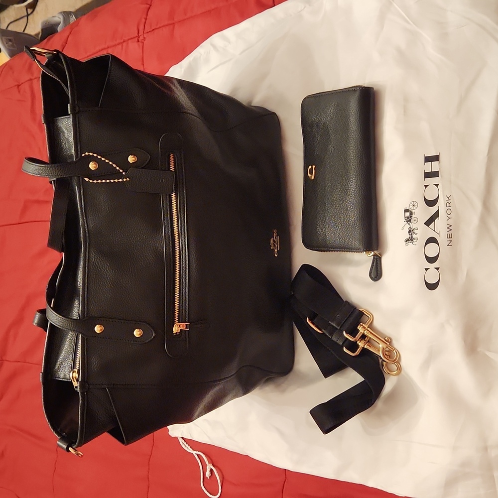 Genuine Leather Coach Bag